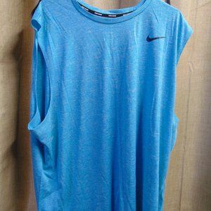Nike 3XL Sleeveless Light Blue Athletic Shirt Workout  ((B2))